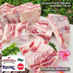 Beef rib PLATE RIB-OFF boneless US USDA NEBRASKA steak cuts 1" 2.5cm (price/kg 5-6pcs)